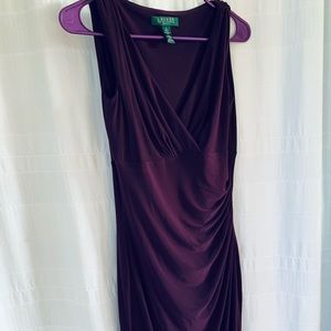 LAUREN Ralph Lauren Plum Stretch Sheath Dress 2